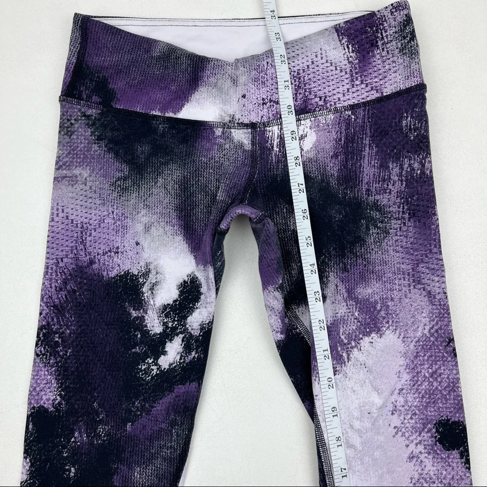 ALO Yoga Airbrush Purple Smoke Printed Leggings - Picture 5 of 9